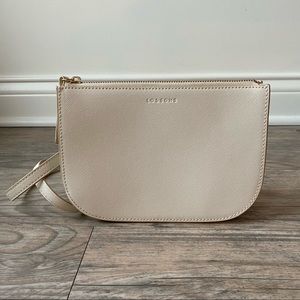 Lo & Sons Waverly 2 in Ivory Saffiano Leather